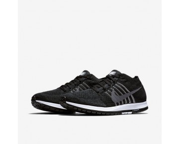 Chaussure Nike Zoom Flyknit Streak Pour Femme Running Noir/Blanc/Gris Foncé_NO. 835994-010
