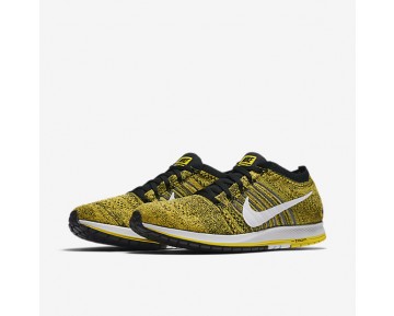Chaussure Nike Zoom Flyknit Streak Pour Femme Running Jaune Strike/Noir/Blanc_NO. 883299-701