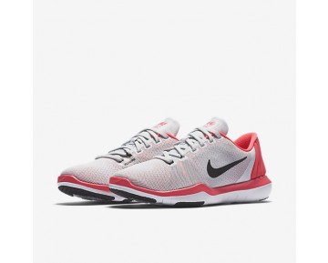 Chaussure Nike Flex Supreme Tr 5 Pour Femme Fitness Et Training Platine Pur/Rose Coureur/Gris Loup/Noir_NO. 852467-006