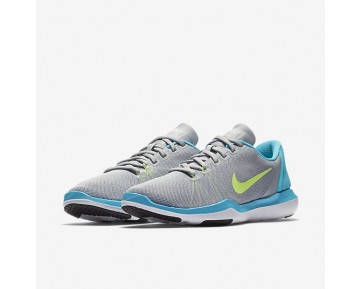 Chaussure Nike Flex Supreme Tr 5 Pour Femme Fitness Et Training Gris Loup/Bleu Chlorine/Bleu Photo/Vert Ombre_NO. 852467-005