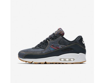 Chaussure Nike Air Max 90 Premium Pour Homme Lifestyle Obsidienne Foncée/Blanc Sommet/Gomme Marron Clair/Obsidienne Foncée_NO. 700155-402