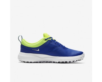 Chaussure Nike Akamai Pour Femme Golf Bleu Souverain/Volt/Argent Métallique_NO. 818732-401