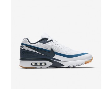 Chaussure Nike Air Max Bw Ultra Pour Homme Lifestyle Blanc/Bleu Industriel/Jaune Gomme/Marine Arsenal_NO. 819475-100