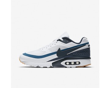 Chaussure Nike Air Max Bw Ultra Pour Homme Lifestyle Blanc/Bleu Industriel/Jaune Gomme/Marine Arsenal_NO. 819475-100