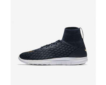 Chaussure Nike Free Hypervenom Iii Fc Flyknit Pour Homme Lifestyle Bleu Marine Collège/Renard Bleu/Rouge Piste/Or Métallique_NO. 898029-400