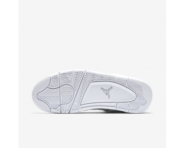 Chaussure Nike Air Jordan 4 Retro Pour Homme Lifestyle Blanc/Platine Pur/Blanc/Argent Métallique_NO. 308497-100