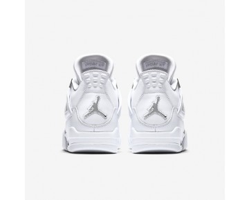 Chaussure Nike Air Jordan 4 Retro Pour Homme Lifestyle Blanc/Platine Pur/Blanc/Argent Métallique_NO. 308497-100