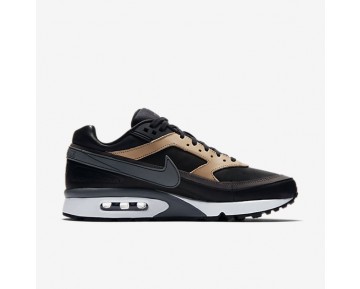 Chaussure Nike Air Max Bw Premium Pour Homme Lifestyle Noir/Brun Vachette/Blanc/Gris Foncé_NO. 819523-001