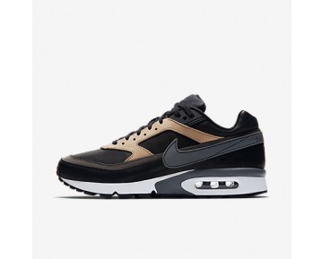 Chaussure Nike Air Max Bw Premium Pour Homme Lifestyle Noir/Brun Vachette/Blanc/Gris Foncé_NO. 819523-001