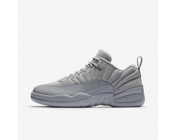 Chaussure Nike Air Jordan 12 Retro Low Pour Homme Lifestyle Gris Loup/Vert Citron Électrique/Marine Arsenal_NO. 308317-002