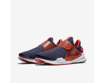 Chaussure Nike Sock Dart Pour Homme Lifestyle Bleu Nuit Marine/Orange Max/Blanc/Bleu Nuit Marine_NO. 819686-402