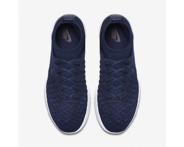 Chaussure Nike Lunar Magista Ii Flyknit Pour Homme Lifestyle Bleu Marine Collège/Noir/Blanc/Bleu Marine Collège_NO. 852614-401