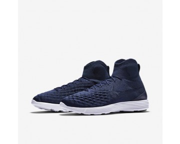 Chaussure Nike Lunar Magista Ii Flyknit Pour Homme Lifestyle Bleu Marine Collège/Noir/Blanc/Bleu Marine Collège_NO. 852614-401
