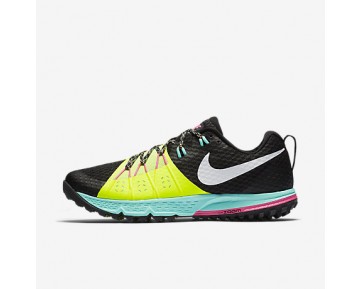Chaussure Nike Air Zoom Wildhorse 4 Pour Homme Running Noir/Volt/Hyper Turquoise/Blanc_NO. 880565-007