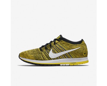 Chaussure Nike Zoom Flyknit Streak Pour Homme Running Jaune Strike/Noir/Blanc_NO. 883299-701