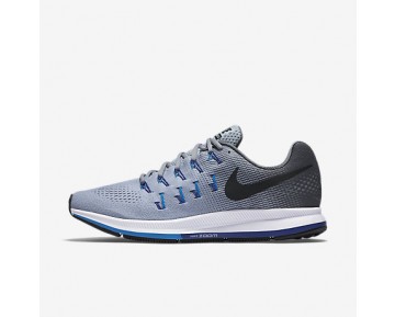 Chaussure Nike Air Zoom Pegasus 33 Pour Homme Running Gris Loup/Gris Foncé/Bleu Photo/Noir_NO. 831352-004