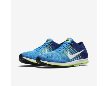 Chaussure Nike Zoom Flyknit Streak Pour Homme Running Bleu Rayonnant/Bleu Royal Profond/Vert Ombre/Blanc_NO. 835994-414