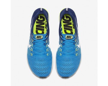 Chaussure Nike Zoom Flyknit Streak Pour Homme Running Bleu Rayonnant/Bleu Royal Profond/Vert Ombre/Blanc_NO. 835994-414