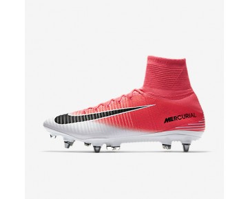 Chaussure Nike Mercurial Superfly V Dynamic Fit Sg-Pro Pour Homme Football Rose Coureur/Blanc/Noir_NO. 831956-601