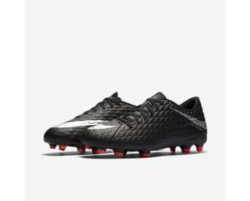 Chaussure Nike Hypervenom Phade 3 Fg Pour Homme Football Noir/Noir/Cramoisi Total/Argent Métallique_NO. 852547-001