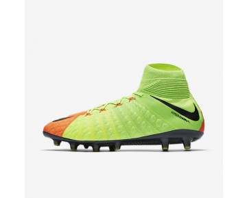 Chaussure Nike Hypervenom Phantom 3 Df Ag-Pro Pour Homme Football Vert Électrique/Hyper Orange/Volt/Noir_NO. 852550-308