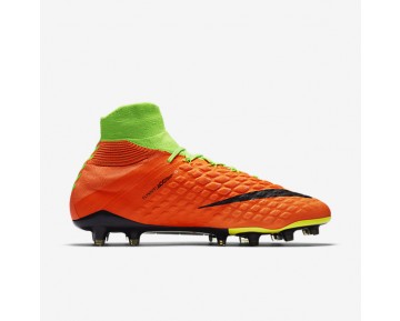 Chaussure Nike Hypervenom Phantom 3 Df Fg Pour Homme Football Vert Électrique/Hyper Orange/Volt/Noir_NO. 860643-308
