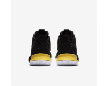 Chaussure Nike Kyrie 3 Pour Homme Basketball Noir/Jaune/Noir_NO. 852395-901