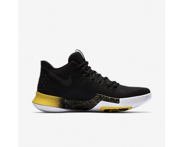 Chaussure Nike Kyrie 3 Pour Homme Basketball Noir/Jaune/Noir_NO. 852395-901