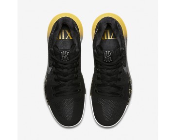 Chaussure Nike Kyrie 3 Pour Homme Basketball Noir/Jaune/Noir_NO. 852395-901
