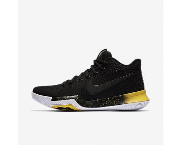 Chaussure Nike Kyrie 3 Pour Homme Basketball Noir/Jaune/Noir_NO. 852395-901