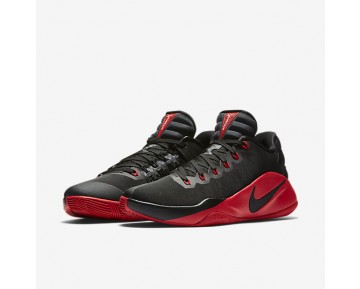 Chaussure Nike Hyperdunk 2016 Low Pour Homme Basketball Noir/Gris Foncé/Rouge Université_NO. 844363-060