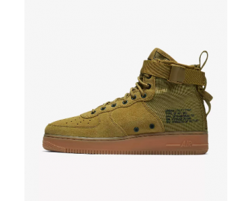 NIKE SF AIR FORCE 1 MID Chaussure pour Homme Mousse désert/Gomme marron/Noir/Mousse désert 917753-301